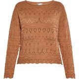 usha - Jumper - Gebreide Trui - Opengewerkt - Ronde Halslijn - Lange Mouwen