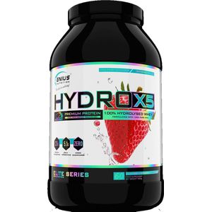Genius Nutrition Hydro-X5 (1800g) Strawberry - Eiwitten - Gehydrolyseerd wei-eiwit