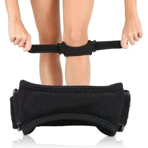 Knie Patella Band - Verstelbaar - Compressie Bandage - Brace - Strap - Kniesteun - Elastisch - Unisex - One Size