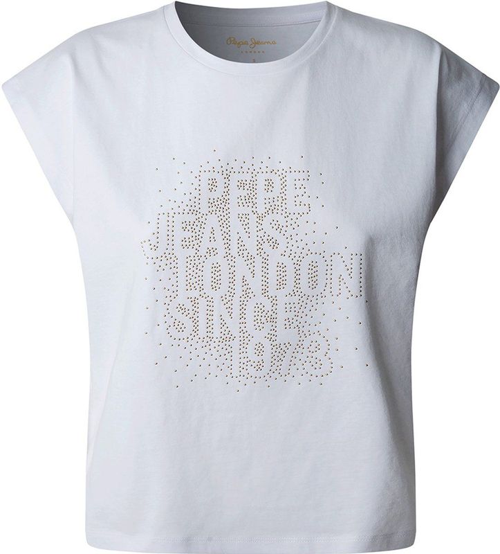 Pepe Jeans - Aza - T-shirt - Zwart - 100% Katoen