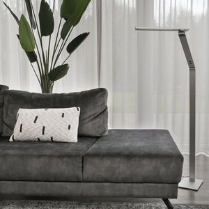 Vloerlamp / leeslamp Serenade LED | 140 - 180 cm | 1 lichts dimbaar | staal | kantelbaar / draaibaar | functioneel modern design