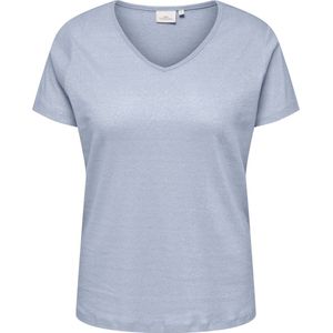 ONLY CARMAKOMA - CARMELODI SS V-NECK TOP JRS - Meisjes - Blouses