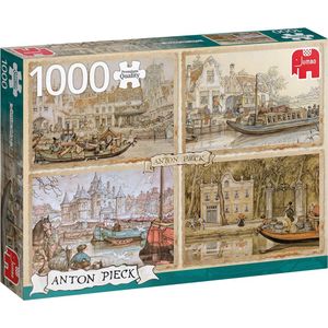 Puzzel Boten in de Gracht (1000 stukjes)