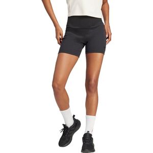 adidas Sportswear Lounge Ribbed High-Waist Fietsshort - Dames - Zwart- M