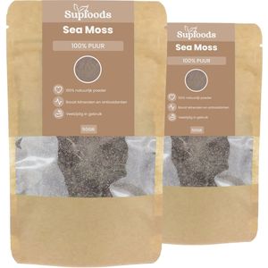 Sea Moss Poeder 100% Puur - 100gram - Van Nature Rijk aan Mineralen - Geschikt voor Sea Moss Gel en Recepten - Irish Moss of Zeewier Poeder - Seamoss
