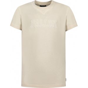 Ballin Amsterdam - Jongens Oversized fit T-shirts Crewneck SS - Sand - Maat 16