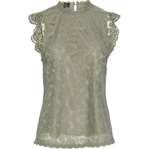 PIECES PCOLLINE SL LACE TOP NOOS Dames Tanktop - Maat S