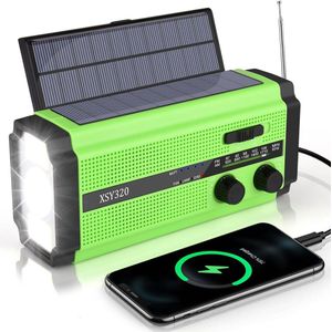 Noodradio Solar Opwindbaar - Noodradio Opwindbaar - Opwindbare Radio - Powerbank Zonne Energie