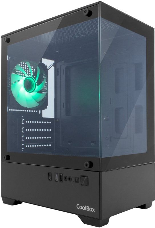 CoolBox - GM200 Vision Lite - PC-behuizing - Zwart - mATX en Mini-ITX