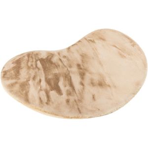 Lalee Heaven - organische vorm Vloerkleed - Tapijt – Karpet - Hoogpolig - Superzacht - Fluffy - niervorm- organic- rabbit 160x230 cm beige creme
