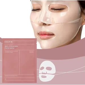 K-Beauty Koreaanse bio collageen sheet masker - glass skin - fijne poriën - snelle levering - hyaluronzuur - glowy en gehydrateerde huid - egale huid - luxe huidverzorging - colla