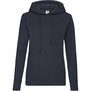 Fruit of the Loom - Lady-Fit Classic Hoodie - Donkerblauw - XS