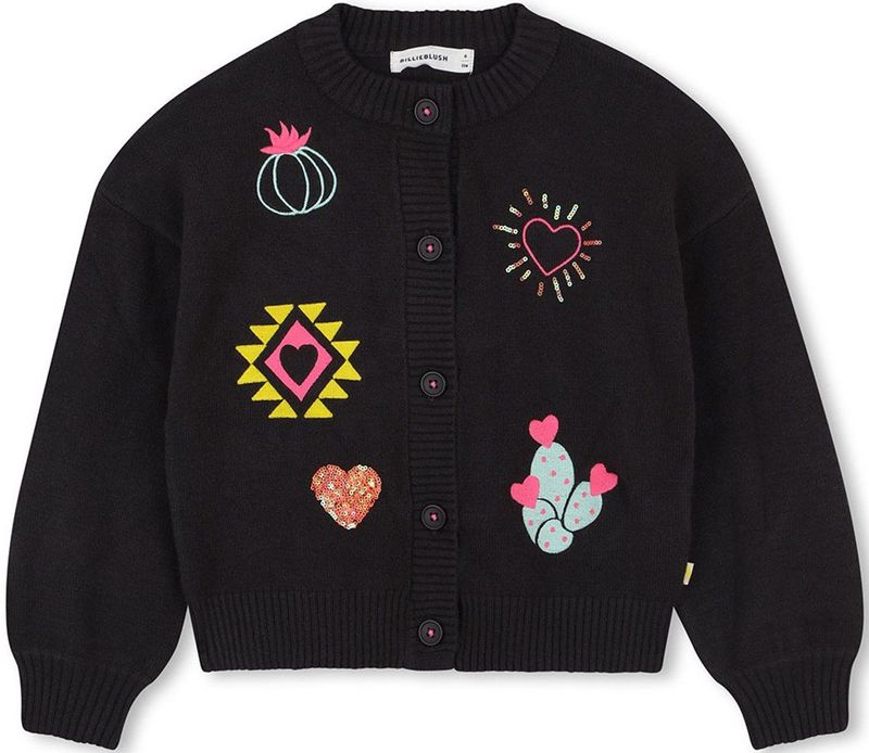 Billieblush U21389 Jas Zwart 4 Years Meisjes