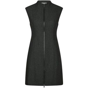 Neo Noir Dress Melville Herringbone | Antracit
