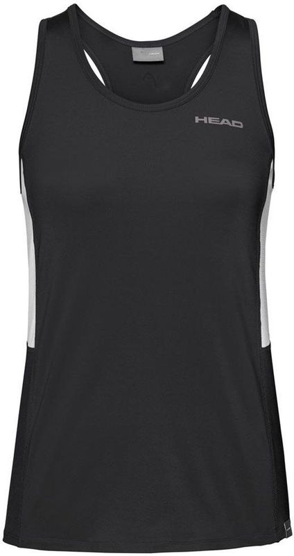 Head Racket Club Mouwloos T-shirt Zwart 176 cm Meisjes