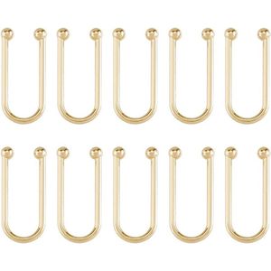 Legering Bikini Clips Gouden U Vorm Ring Gesp - 10 Stuks
