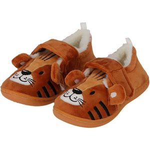 APOLLO Boys 3D Animal Tiger Slippers - Stoere Slofjes voor Thui