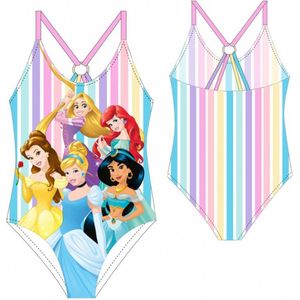 Princess badpak - gestreept - Disney Prinsessen zwempak - maat 98/104