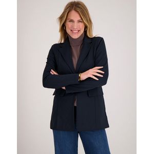 Je m'appelle Travelstof Dames Blazer Met stretch - Blauw - Maat XL