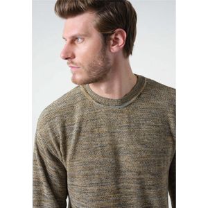 DEELUXE Long-sleeve round neck sweater Beige