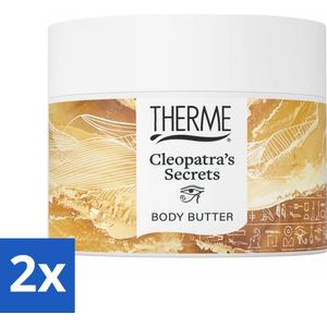 2 x Therme - Cleopatra's Secrets - Bodybutter - Hydraterend - Verzorgend - 225gr - Lichaamsbalsem - Hydraterende Bodybutter - Verzorging - Cleopatra - Luxe Verzorging