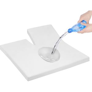 Splittopperbeschermer - Waterdicht - Hoeslaken Badstof - Wit - 200 x 220