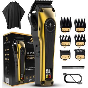 Wellshave Tondeuse Mannen Deluxe - Trimmer voor Hoofd & Baard - Tondeuse Mannen Hoofdhaar - Haartrimmer Mannen - Haar tondeuse - Trimmer