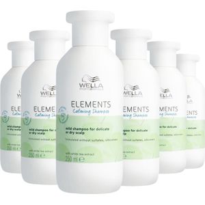 Wella Elements Calming Shampoo 250ml - 6 Stuks - Voordeelverpakking