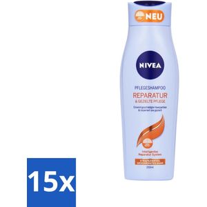 Nivea - Shampoo - Power Repair - Voor Extra Glans - 250 ml - Bulkverpakking - 15 stuks