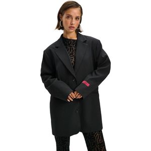 Refined Department Dames blazer zwart (Maat: XS) - Effen