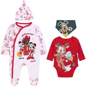 Rood-witte kerstset voor baby's - Mickey Mouse DISNEY / 50