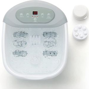Voetbad en Elektrisch Massageapparaat voor Voeten met Verwarming, Luchtbellen en Trilling
