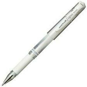 Liquid ink ballpoint pen Uni-Ball Signo Broad UM-153 W Wit 12 Stuks