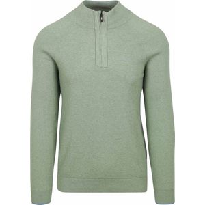 NZA Half Zip Trui Ralph Lichtgroen - Maat XL - Heren - Schipperstrui