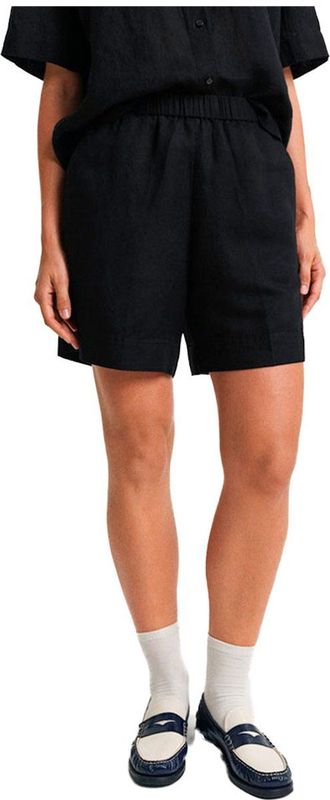 Gant - 4020116 - Korte Broek - Lichtgrijs - Linnenmix