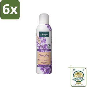 Kneipp - Douche schuim - Relaxing - Lavendel - 200 ml - Voordeelverpakking - 6 stuks - Ontspanning - Stressvermindering