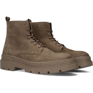 Mazzeltov Nico Veterboots - Laarzen Met Veters - Heren - Taupe - Maat 45