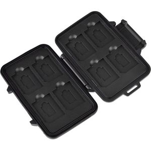 Premium SD Kaart Houder - 16 Slots - Zwart