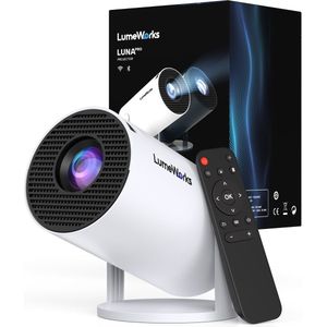 LumeWorks - Luna Pro Mini - Projector - Wit - 4K Support - Draagbaar