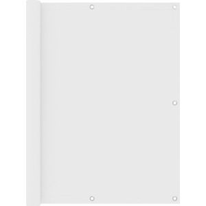 vidaXL - Balkonscherm - 120x500 - cm - oxford - stof - wit