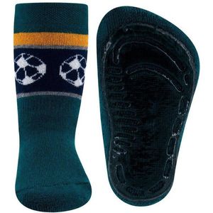 Antislipsok Zeegroen met Strepen en Voetballen-23/24
