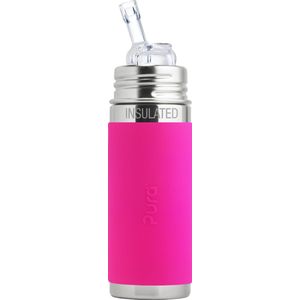 Pura thermos rietjesfles - Plasticvrij - 260 ml - Pink