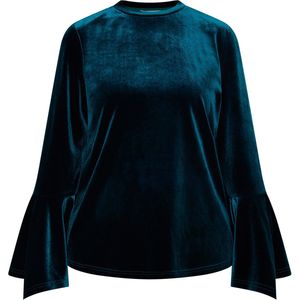 usha - Langarmshirt - Stretchsamt - Tops