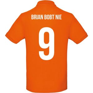 Oranje polo - Brian bobt nie - Koningsdag - EK - WK - Voetbal - Sport - Unisex - Maat XXL