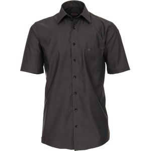 Casa Moda Heren Overhemd Donkergrijs Non Iron Korte Mouw Comfort Fit - 53