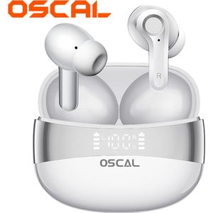 OSCAL HiBuds 6 Bluetooth Wireless - Bluetooth 5.4 - 30H Playtime - Waterproof IPX7 - Smart Touch Control - Wit