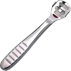 New Age Devi - Handmatige Eelt Verwijderaar met Rasp en 20 mesjes Eeltschraper Eeltrasp Eeltschaaf Eeltvijl Voetverzorging