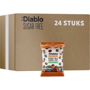 Diablo | No Added Sugar | Peanut Milk Chocolate Treats | 24 Stuks | 24 x 40 gram