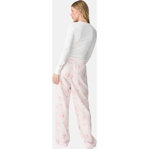 P.J. Salvage - Pyjamahose - Flanel - Roze - Dames