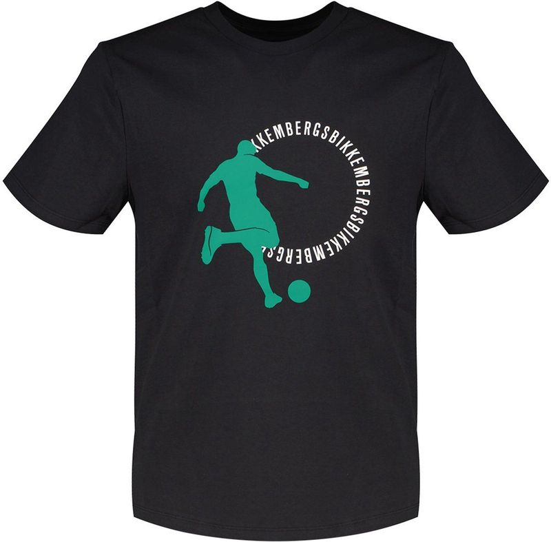 Bikkembergs Bmt0709 T-shirt Met Korte Mouwen Zwart L Man